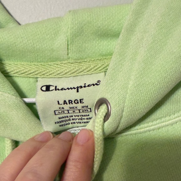 Champion Ladies Lime Hoodie. Size large. NWT. Gender neutral. - Picture 2 of 9